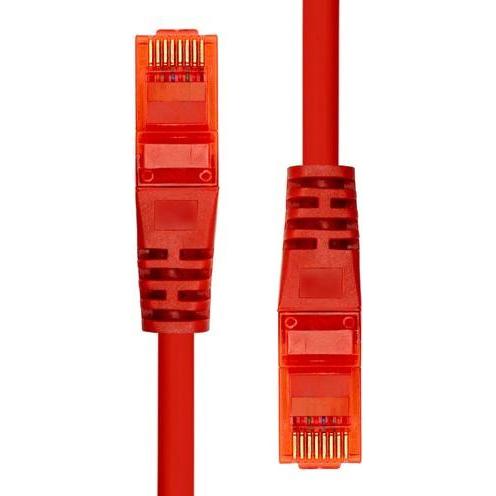 Thumbnail - ProXtend U/UTP CAT6 PVC AWG 26 CCA Red 25CM (U/UTP, CAT6, 0.25 m), Netzwerkkabel
