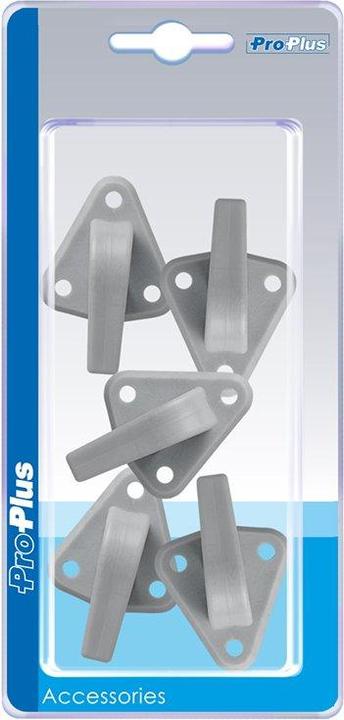 Image du produit ProPlus Crochet de bâche plastique avec oeillet 48x45mm 5 pcs sous blister (4,5 x 6,5 cm)