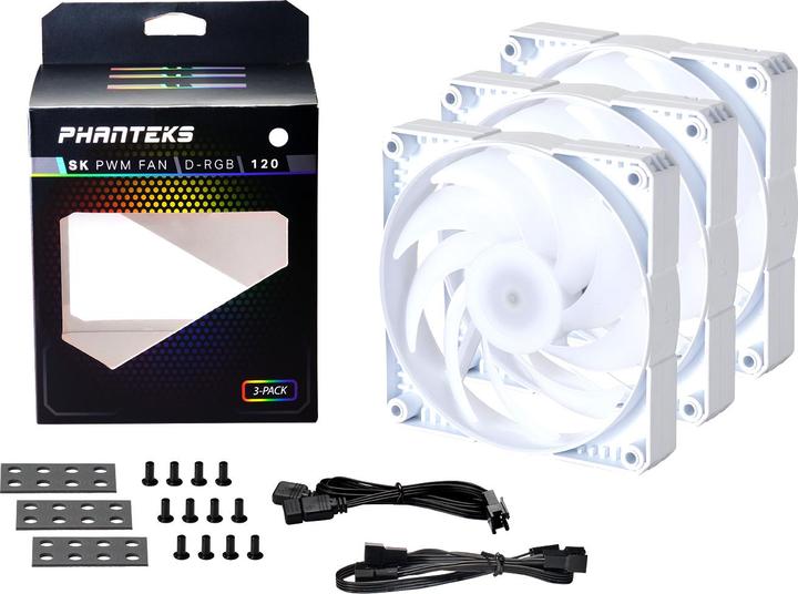 Image du produit Phanteks Ventilateur SK PWM D-RGB, pack de 3 (120 mm, 3 x)