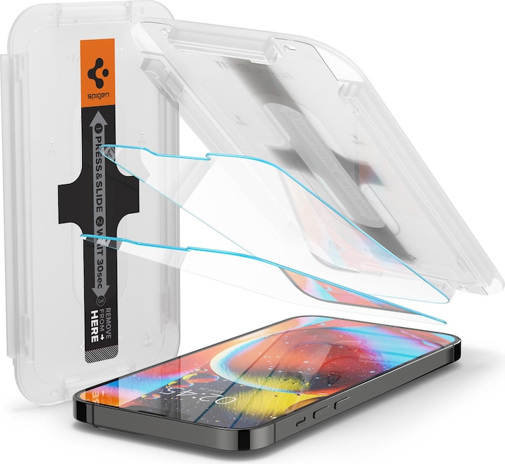 Spigen Glas.tR EZ Fit (2 pièce(s), Apple iPhone 14, Apple iPhone 13, Apple iPhone 13 Pro)