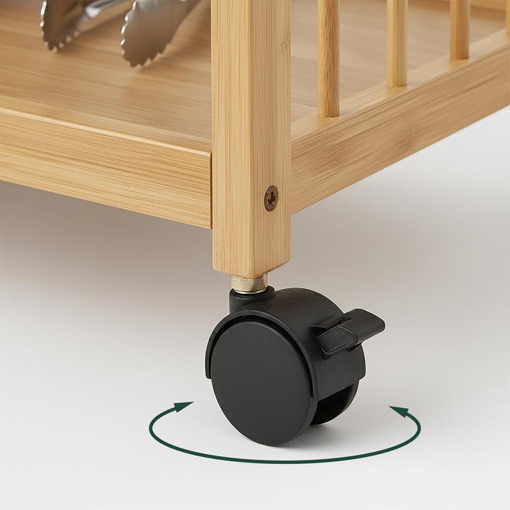 Actual product image Relaxdays Bamboo cart