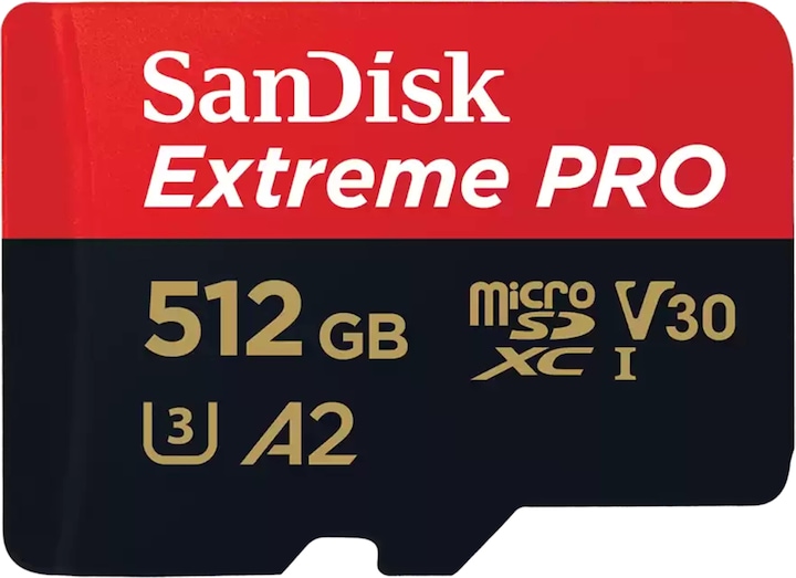 SanDisk Extreme PRO UHS-I V30 (512 Go, microSDXC, U3, UHS-I)