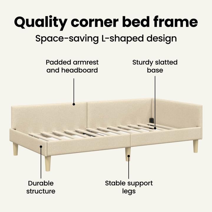 Produktbild vidaXL Modernes Bettgestell (80 x 200 cm)