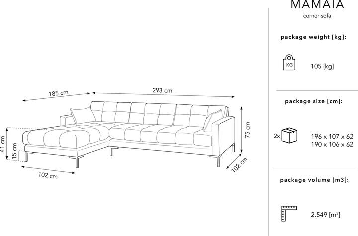 Actual product image Micadoni Mamaia (Corner sofa)
