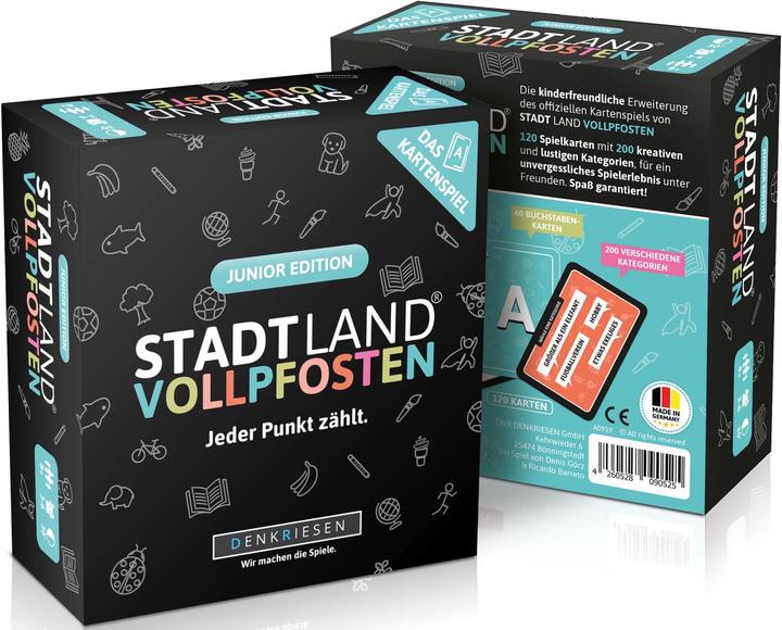 Actual product image Denkriesen Stad Land Vollpfosten - Card game Junior Edition (d) (German, 3 - 6 Players)