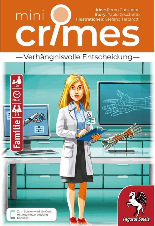 Actual product image Pegasus MiniCrimes 2 - Case 6 (German, 1 - 6 Players)