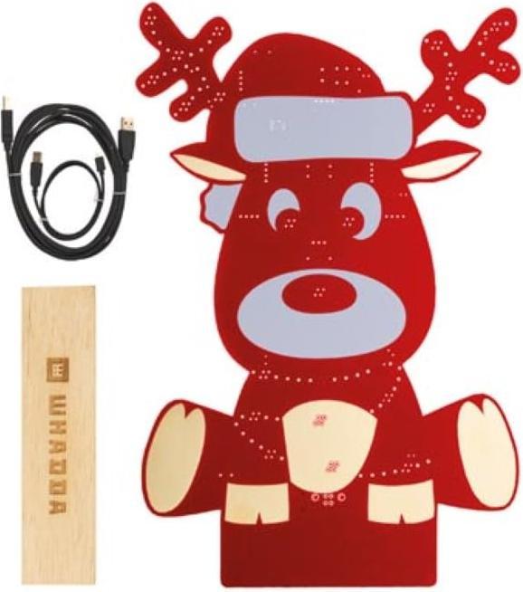 Actual product image Whadda WPXL102 LED Kit Rudolf XL preassembled programming kit - red version