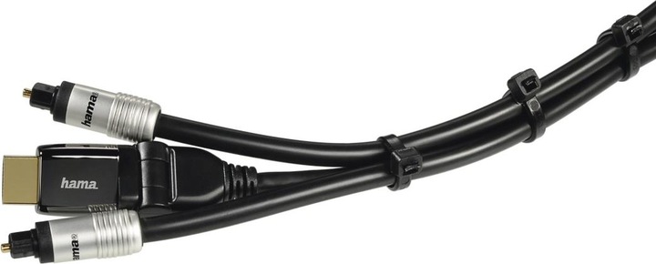 Produktbild Hama Kabelbinder-Set, 2,5 x 100/150/200 mm, Schwarz, 150 Stück (Kunststoffkabelbinder, 200 mm, 150 Stk.)