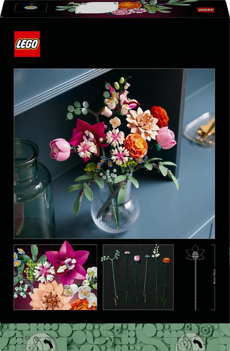 Productafbeelding LEGO Schöner Rosafarbener Blumenstrauss (10342, LEGO Icons, LEGO Botanisch)