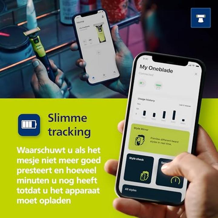 Actual product image Philips OneBlade 360 with connectivity (QP4631/65)