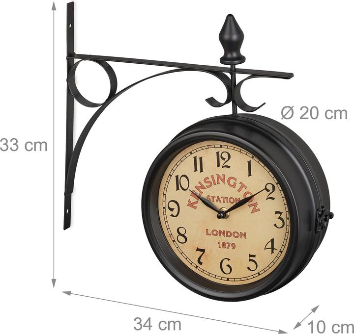 Actual product image Relaxdays Station clock (34 cm)