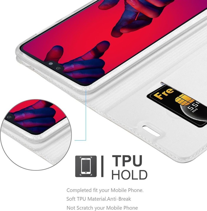 Actual product image Cadorabo Book Classy Style Cover (Huawei P20 Pro)