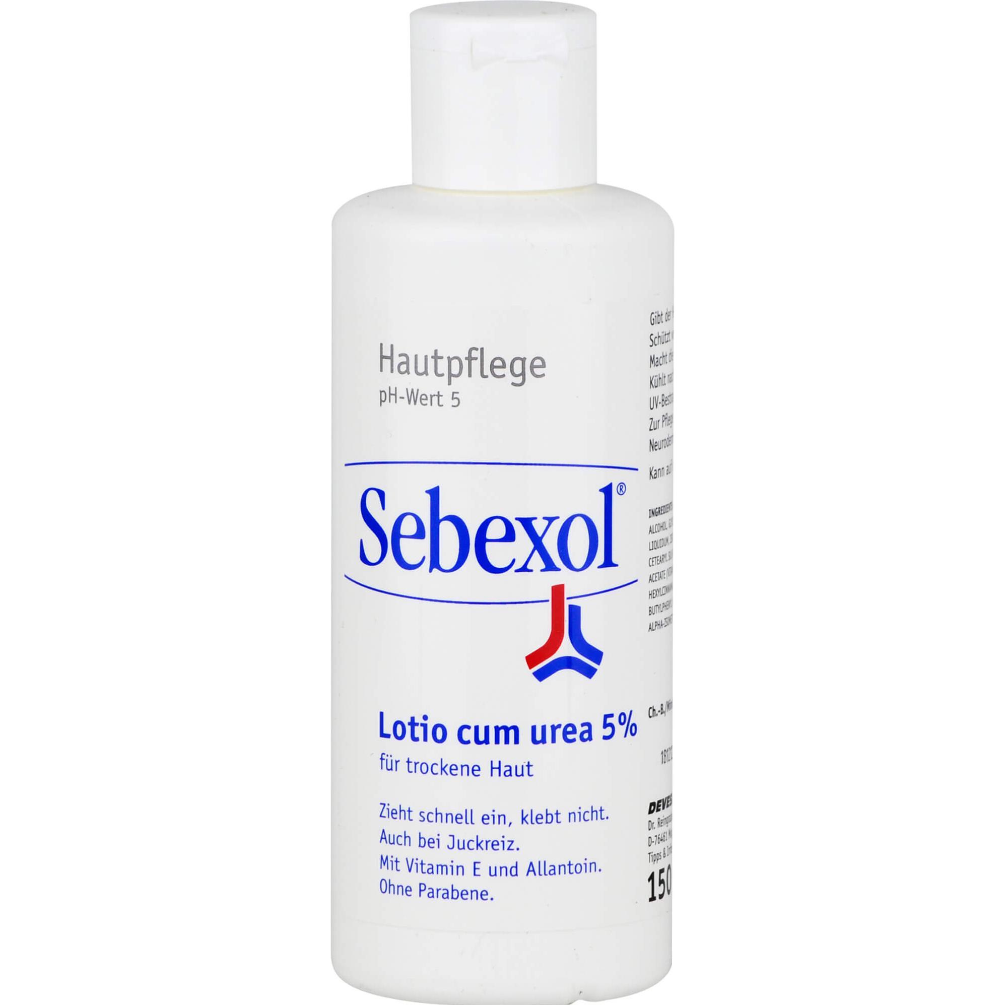 Sebexol , Bodylotion, Lotio Cum Urea 5% Hautpflege Für Trockene Haut, 150 Ml Lösung (Körperlotion, 150 Ml)