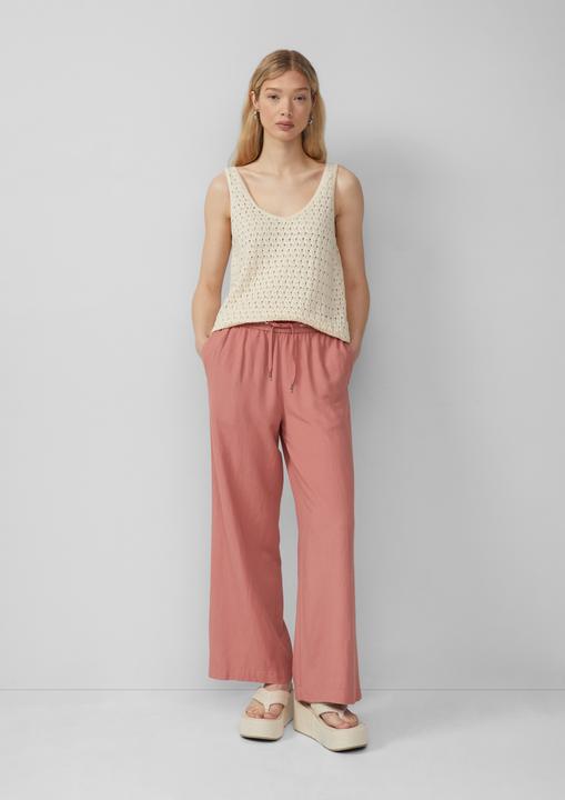 Image du produit S.Oliver Hose Leinenmixhose mit Gummizug und weitem Bein (W38/L34)