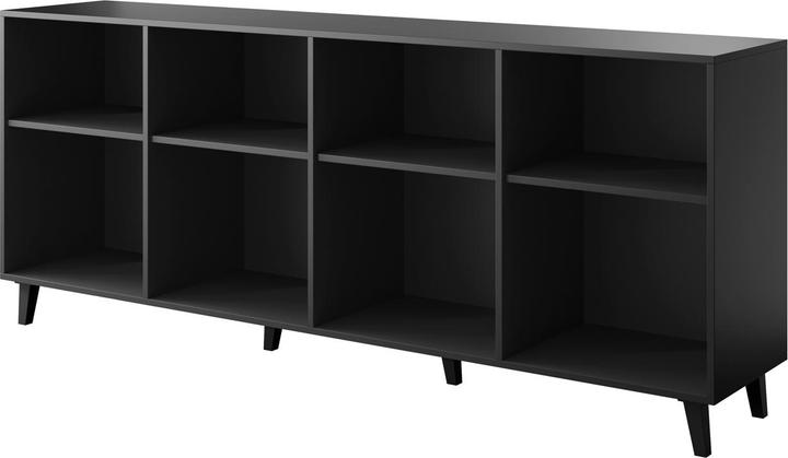 Produktbild Cama FARO Kommode 200x42x82 mattschwarz + Eiche craft (200 x 42 x 82 cm)