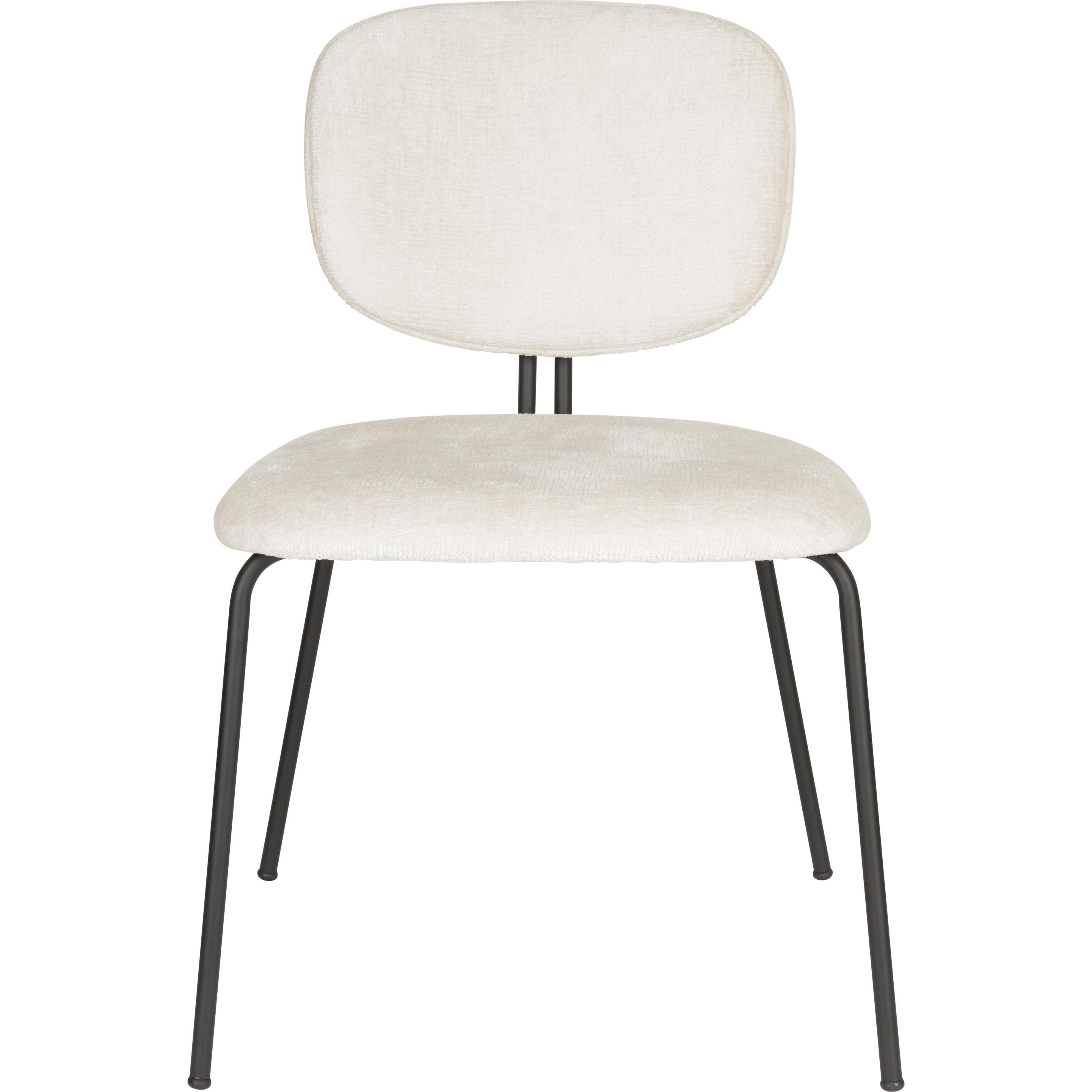 2x White Label Living, Sedie, Sedia Bouton Bianco sporco