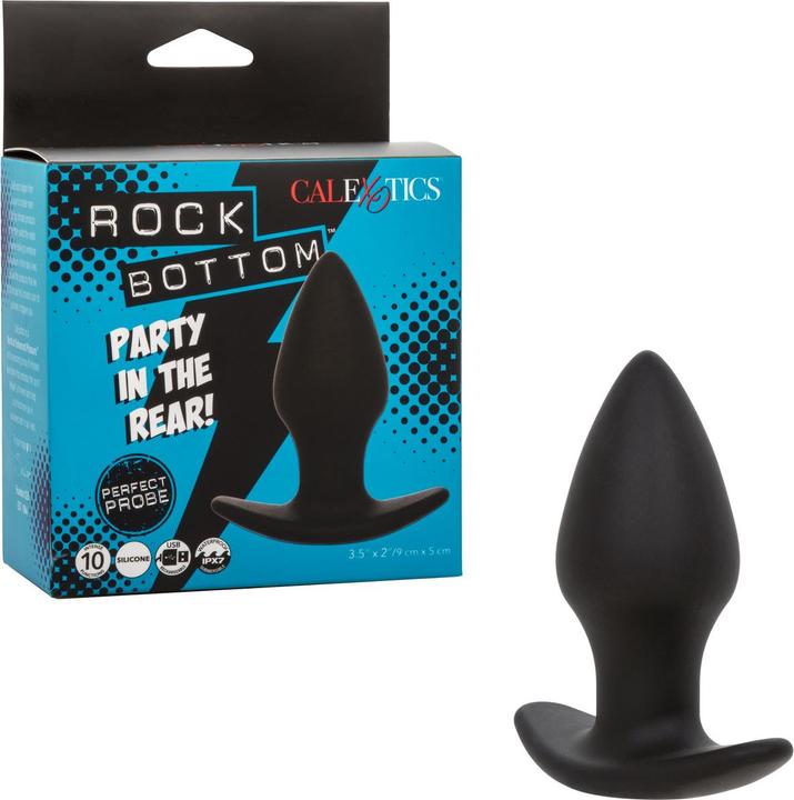 Produktbild CalExotics Rock Bottom Perfect Anal Plug 10 Vibrationen Silikon Schwarz