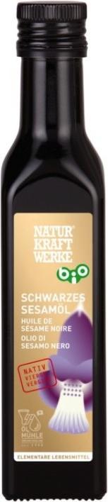 Produktbild NaturKraftWerke Schwarzes Sesamöl nativ Bio/kbA (25 cl)
