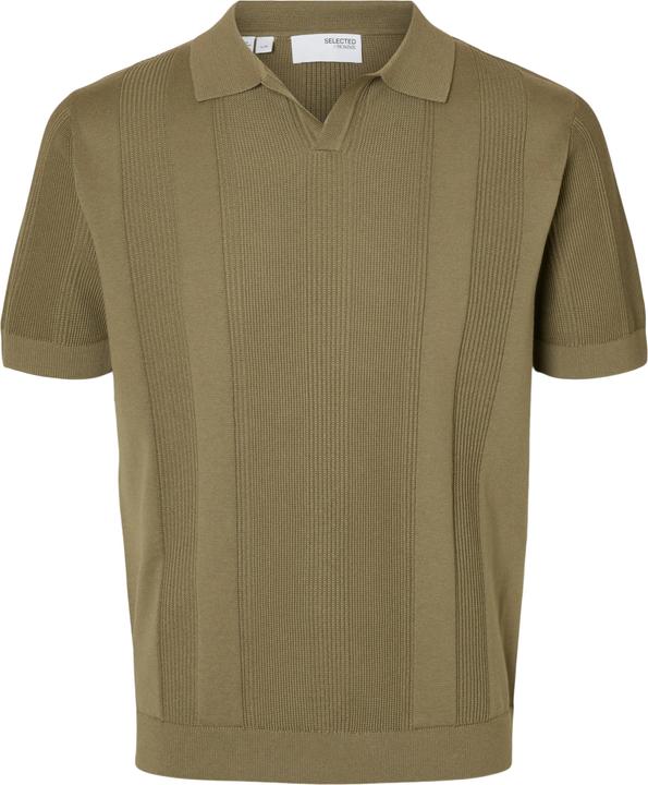 Image du produit Selected Slhchanning Ss Knit Structure Open Polo (L)