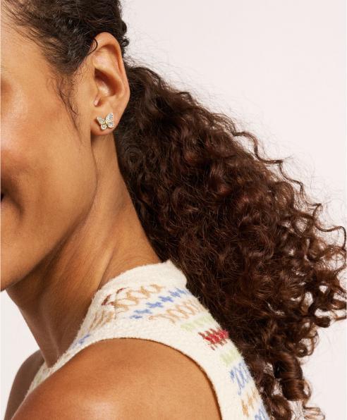 Produktbild Fossil Sutton OhrsteckerÂ Pave Butterfly (vergoldetem Edelstahl)