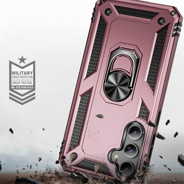 Produktbild Cover-Discount Galaxy S23 FE - Armor Case mit Kickstand rosa (Samsung Galaxy S23 FE)