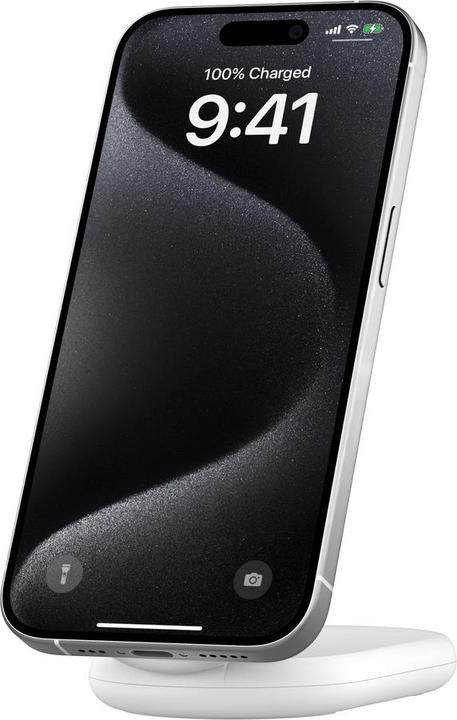 Actual product image Belkin BoostCharge Qi2 charging station (15 W)