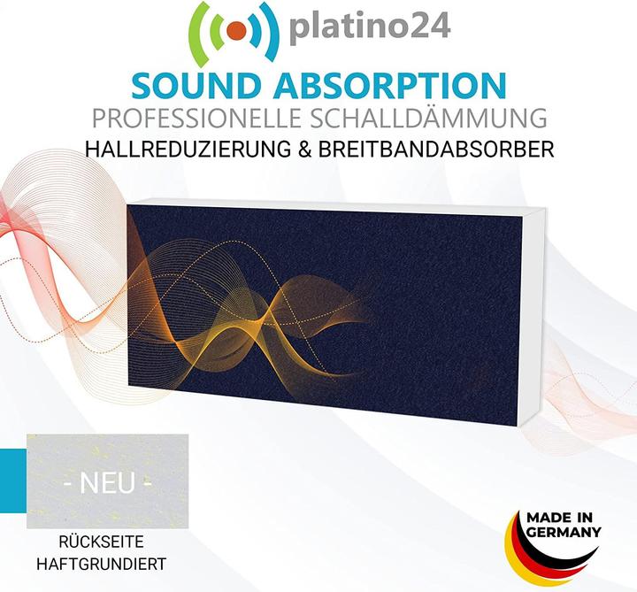 Image du produit Platino24 Kit d'absorption acoustique Bleu nuit (3 pcs)