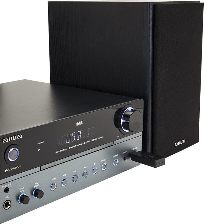 Actual product image Aiwa MSBTU-700 mikrojärjestelmä, hopea (Bluetooth, CD player, 1x 25 W)