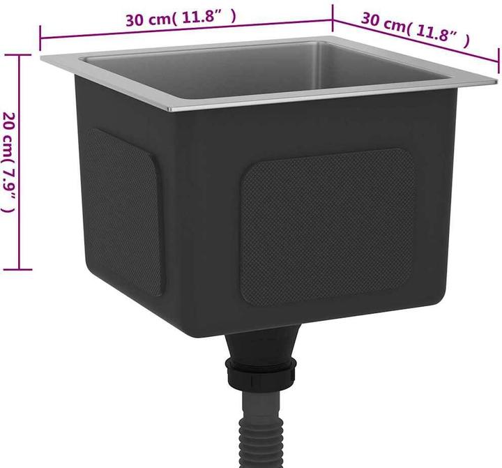 Immagine prodotto VidaXL Kolumbus (Lavello montato, 30 cm, 30 cm)