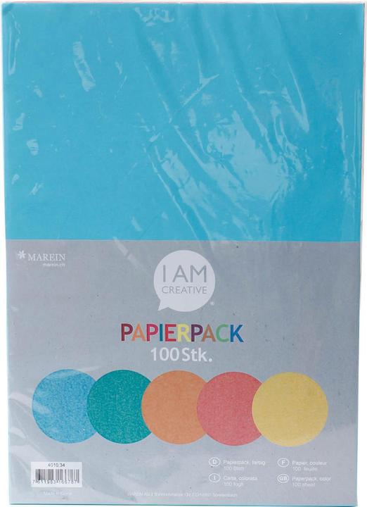 Produktbild I Am Creative Bunter Papierblock (Quer, Blanko)