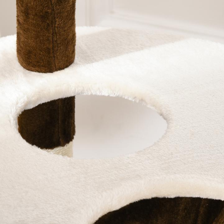 Actual product image PawHut Cat tree with sisal columns (153 cm, Coffee brown)