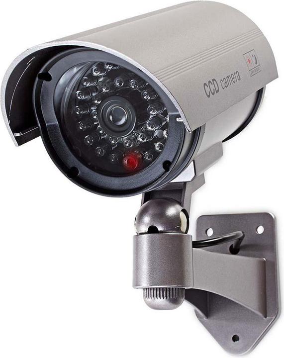 Actual product image Casativo 2er-Set Dummy Überwachungskamera mit Signal LED, grau, Kamera-Attrappe