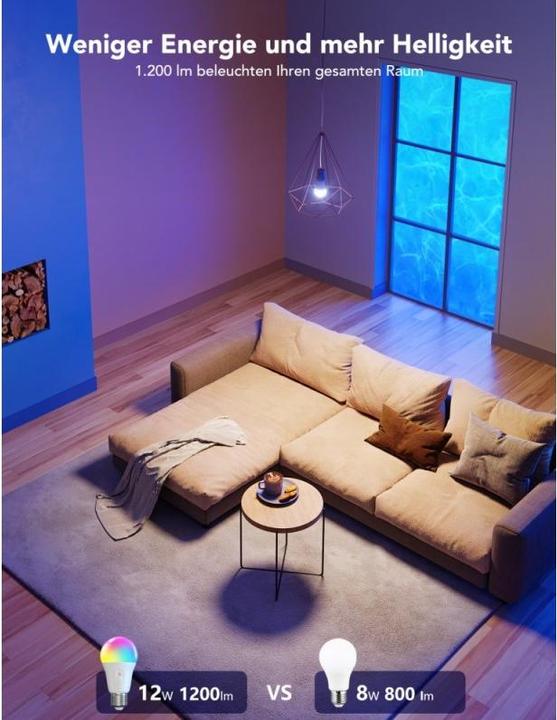 Produktbild Govee Smart Light Bulb (E27, 1200 lm, 1x)