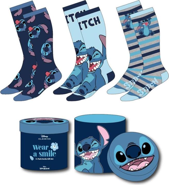 Immagine prodotto Cerda STITCH - Happy - Confezione da 3 paia di calze da ginnastica (misura 36-43) (confezione da 3, 36 - 43)