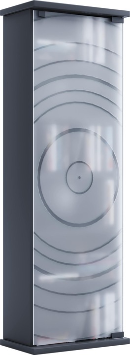 Produktbild VCM Holz CD DVD Stand Regal Glastür Tilano M (92 x 31 x 18 cm)