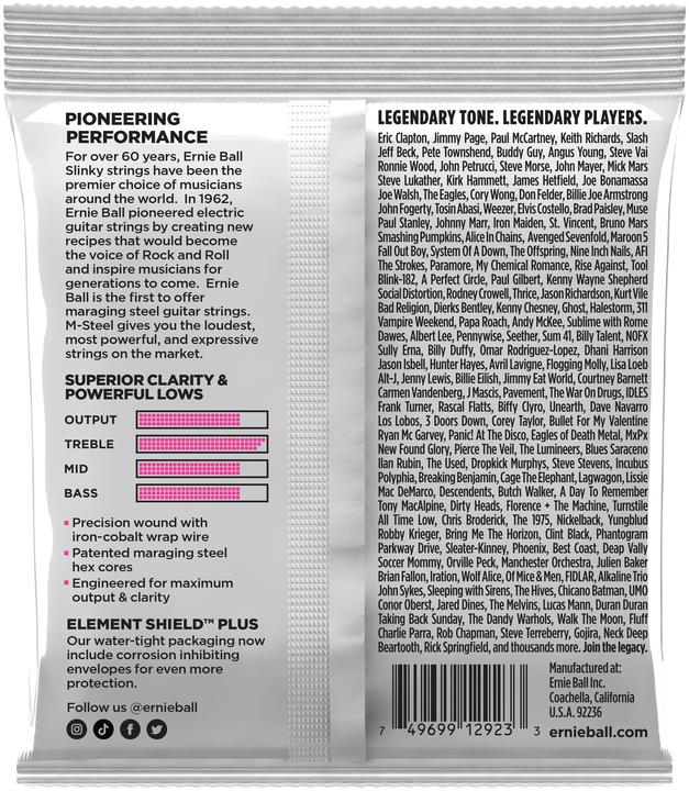 Nutritional values and ingredients Ernie Ball Slinky M-Steel Super (6 x, Electric guitar, 0.04")
