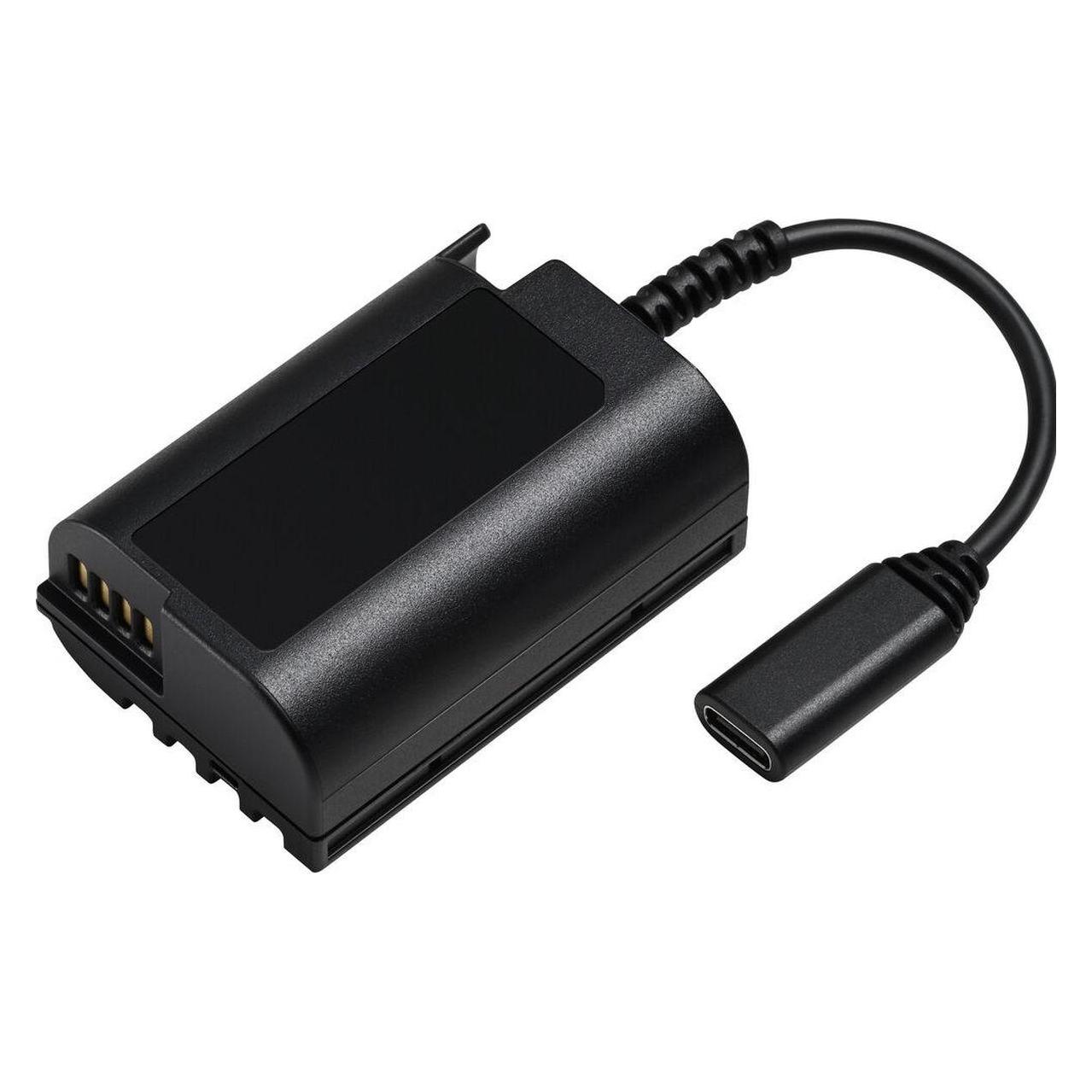 Panasonic DMW-DCC18GU Koppler (Kamera Akku Netzadapter), Kamera Stromversorgung, Schwarz