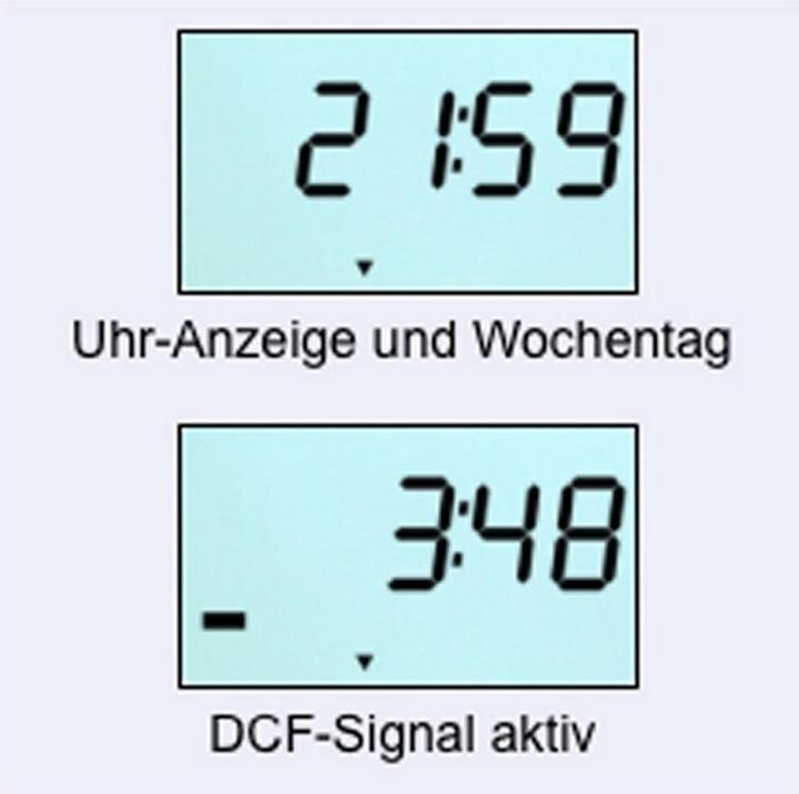 Actual product image Votronic 1253 LCD thermometer / clock S display