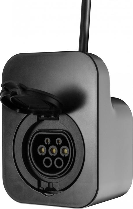 Actual product image Deltaco Wallbox 1-phase, 240 volt household current, type 2 socket, 6-16 A, 3.6 kW (Type 2, 3.60 kW, 16 A)