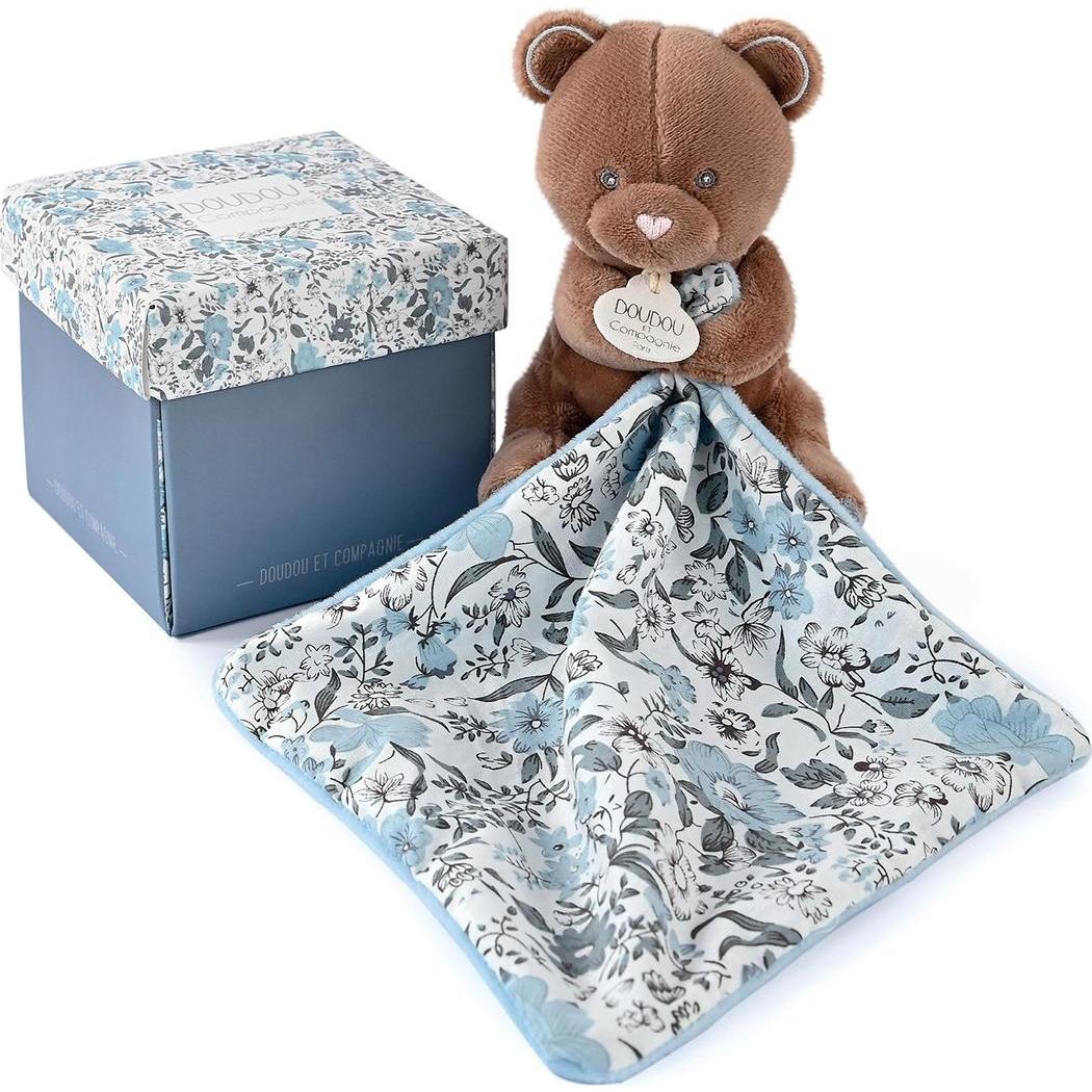 Doudou et Compagnie, Schmusetuch, Bär mit Schmusetuch 12cm