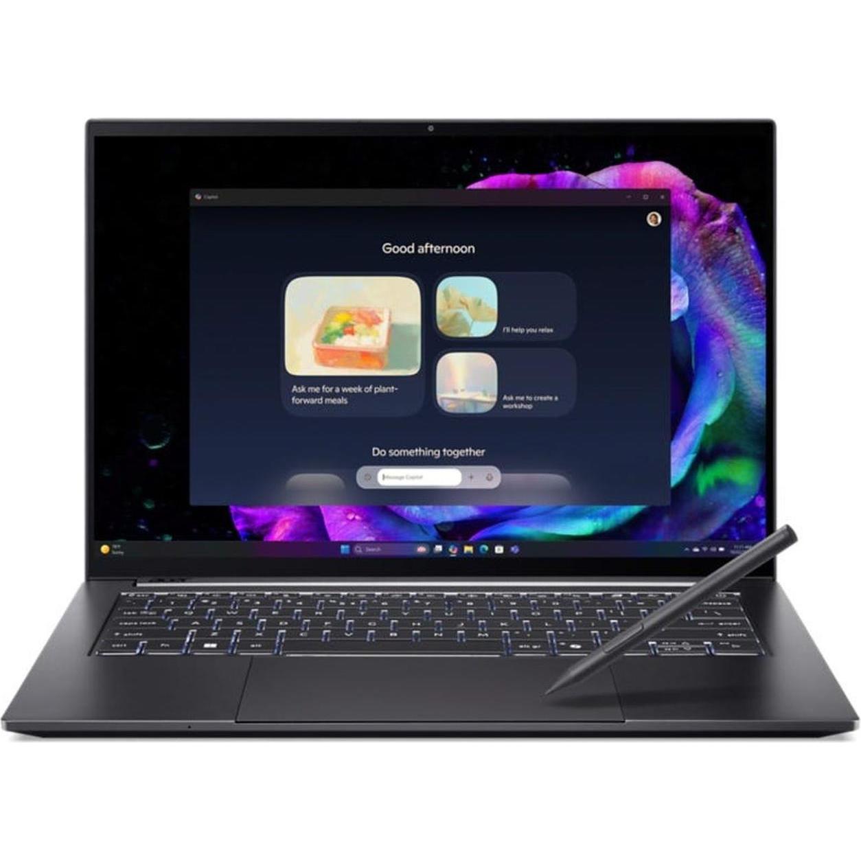 Acer Swift X 14 AI OLED (14", 1000 GB, 32 GB, Deutschland, AMD Ryzen AI 9 365), Notebook, Grau