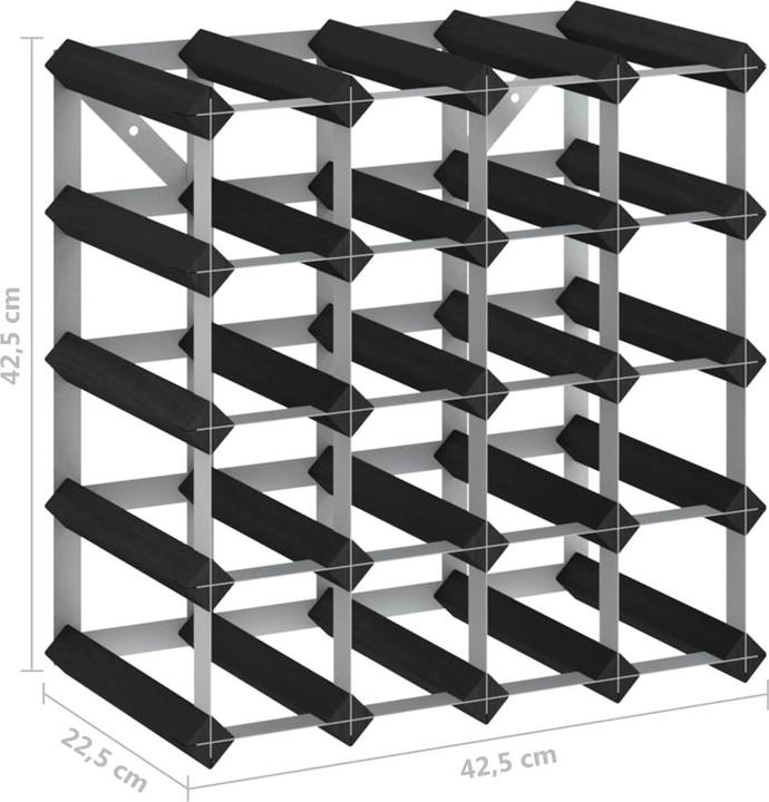 Produktbild VidaXL Weinregal (61,5 x 22,5 x 61,5 cm, 42 Fl.)
