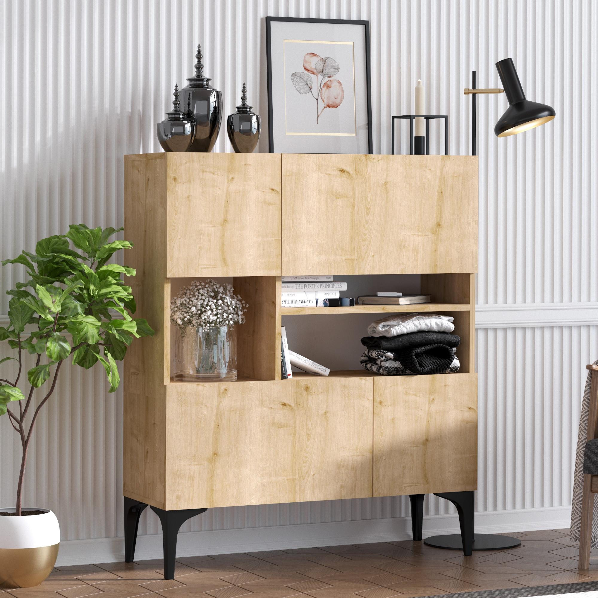 Thumbnail - Hanah Home, Kommode + Sideboard, Briella (100 x 35 x 125 cm)