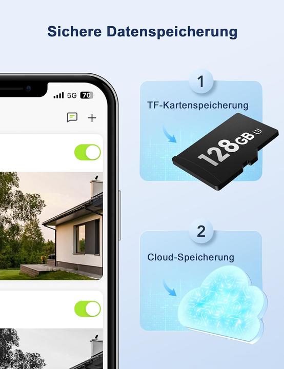 Actual product image GNCC 2K Überwachungskamera Outdoor mit Nachtsicht