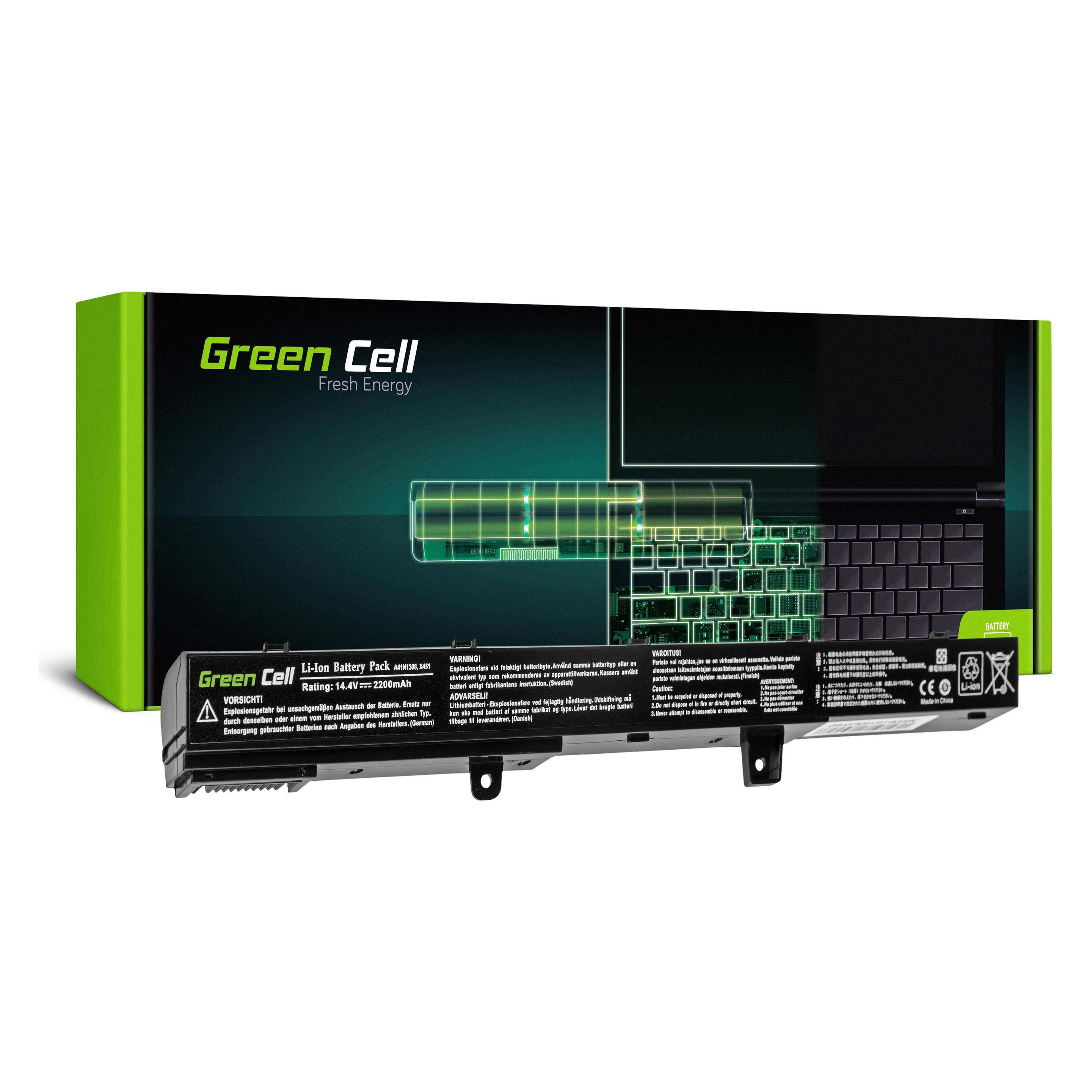 ASUS GREENCELL AS75 Baterija Žalias Cell A31N1319 A41N1308 X451MAV X551 X551C X551CA X551M X551MA (4