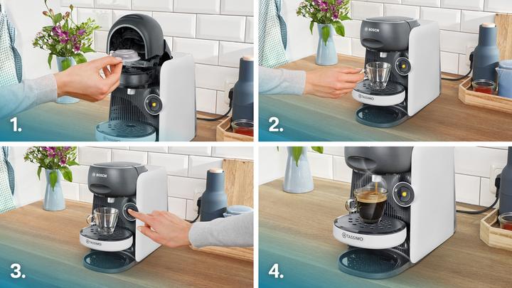 Actual product image Bosch Hausgeräte TAS16B4 TASSIMO Multi-drink Automatic FINESSE snow white (Tassimo)