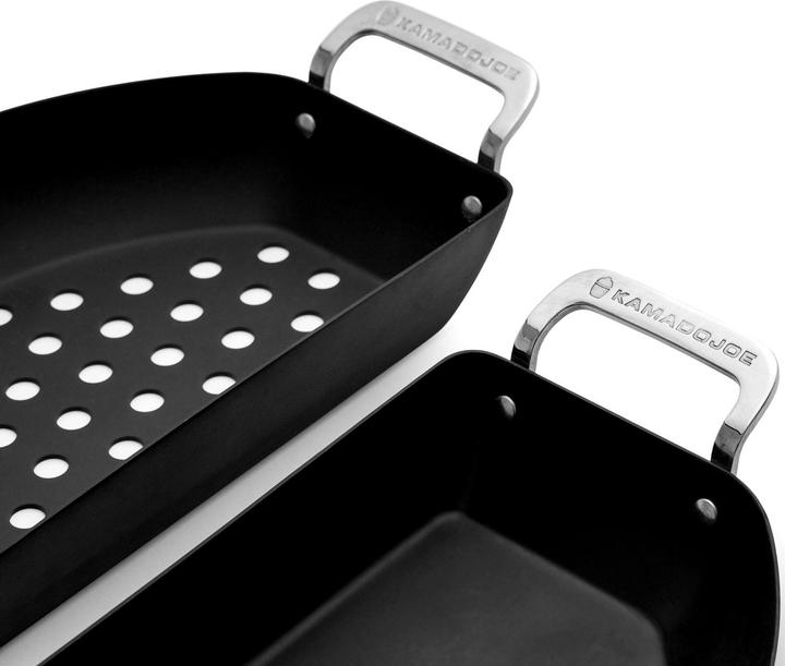 Produktbild Kamado Joe Joe Karbon Steel Half Moon Pan set bak-/braadpan (Bräter + Schmortopf, Carbonstahl)