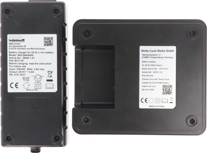 Immagine prodotto BMZ Schnell-Ladegerät für 26V Panasonic Deluxe e-bike Akku Flyer Deluxe (Caricabatterie per biciclette elettriche)