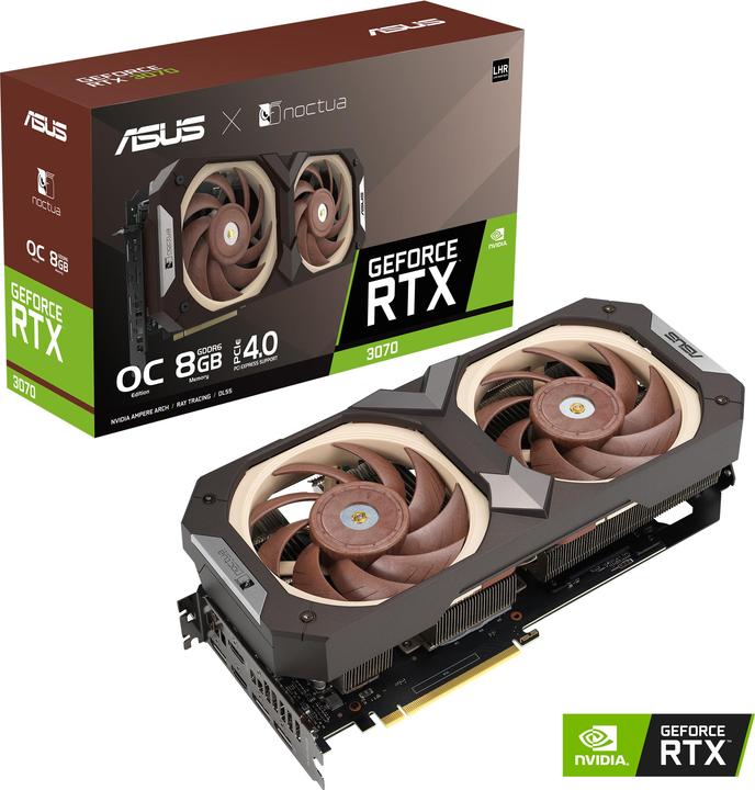 Actual product image ASUS GeForce RTX 3070 O8G-NOCTUA (8 GB)