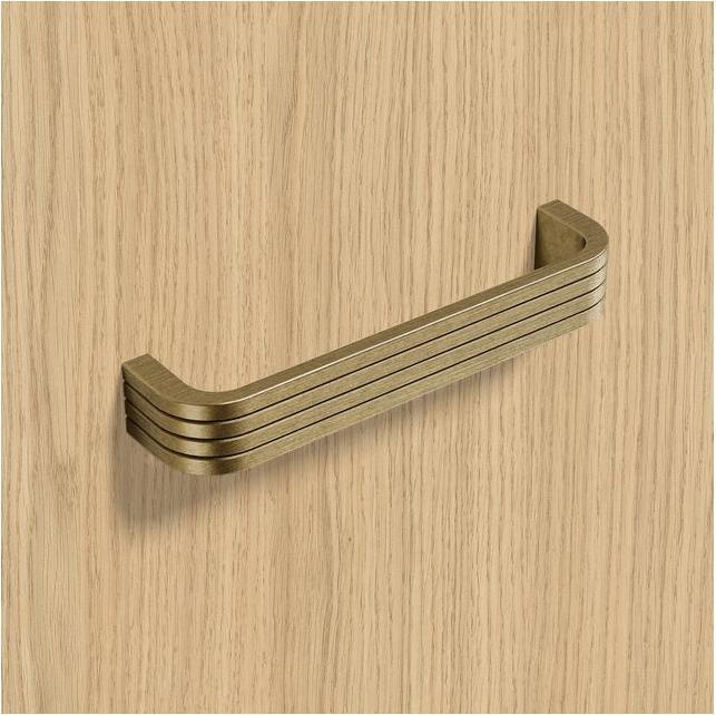Produktbild Hettich Griff Pomezia Messing Optik antik 128 mm